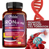 Iron Supplement 65 mg with Vitamin C - Maximized Absorption, Increase Energy, and Improve Immune Function