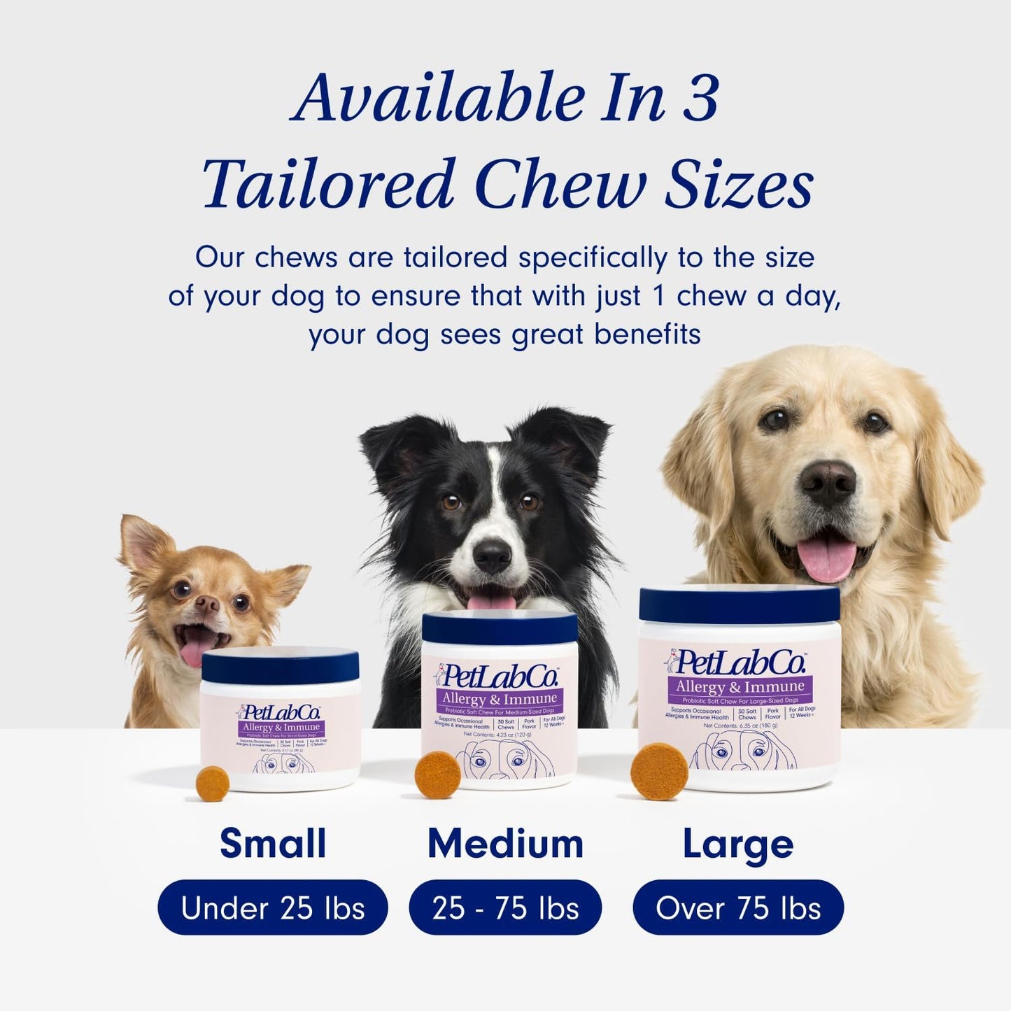 PetLab Co. Allergy & Immune Probiotic Dog Chews – 30 Pork‑Flavor Soft Chews for Seasonal Allergy Relief & Gut Health