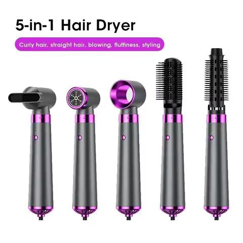 5 In 1 Electric Hair Dryer Hot Air Brush Multifunctional Hair