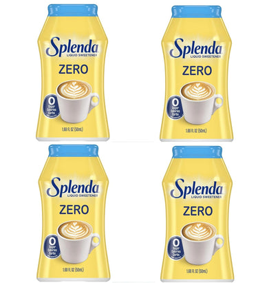 Splenda Zero Liquid Sweetener, 1.68 Fl Oz (Pack of 4)