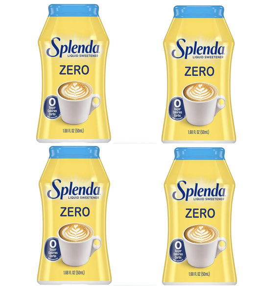 Splenda Zero Liquid Sweetener, 1.68 Fl Oz (Pack of 4)