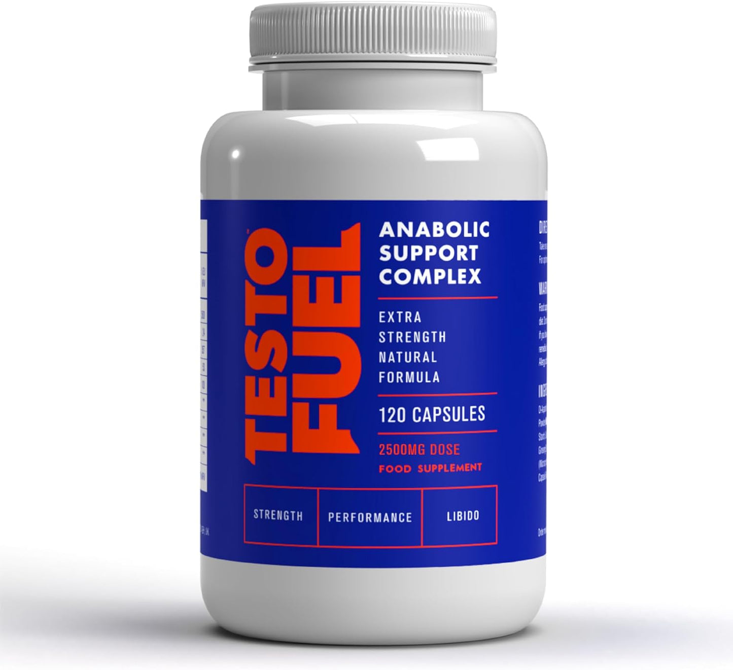 TestoFuel 120 T‑Booster Pills – 100 % Natural Testosterone Booster for Men with D‑Aspartic Acid, Fenugreek, Zinc & Magnesium
