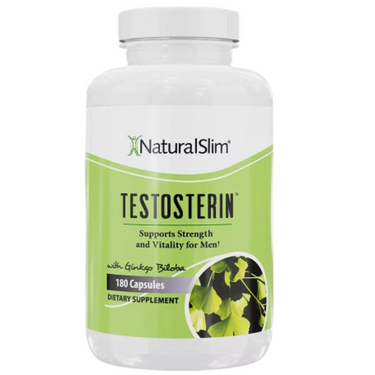 NaturalSlim Testosterone Booster for Men – 180 Capsules for Strength, Energy & Metabolism Support