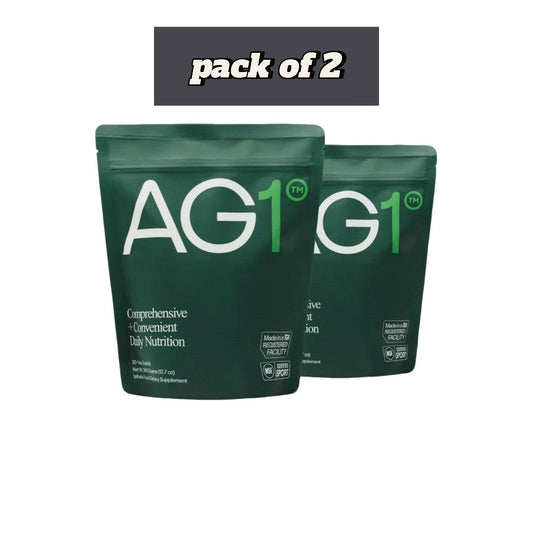 AG1 Athletic Greens Powder – Daily Foundational Nutrition, 360 g (12.7 oz), Pack of 2 – 60 Servings