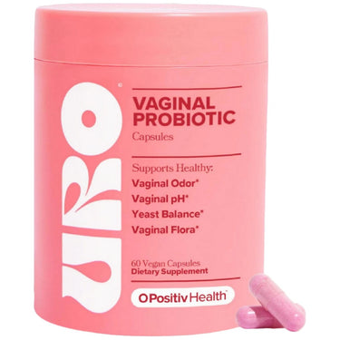 O Positiv URO Vaginal Probiotics – 60 Vegi‑Capsules for Vaginal pH Balance, Odor Control & Flora Support