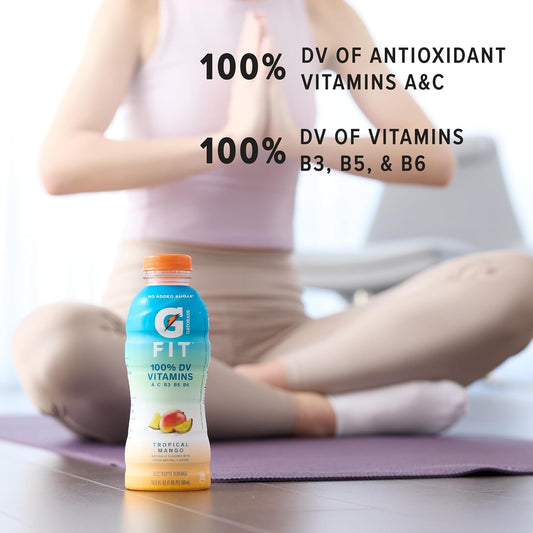 Gatorade Fit Electrolyte Beverage – Healthy Real Hydration (Blackberry Raspberry, 16.9 oz, 12 Pack) 🏃♂️💧