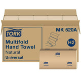 Tork Multifold 1-Ply Natural Hand Towel, 16 pks., 250 towels/pack