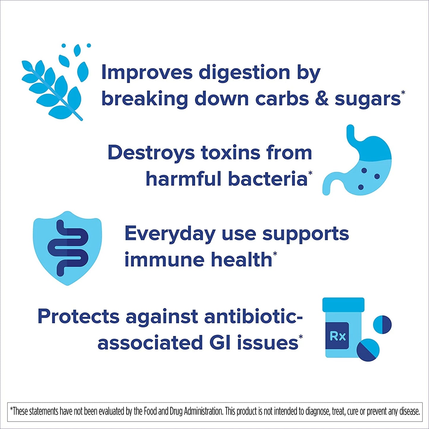 Florastor Probiotics for Digestive and Immune Health, 100 Capsules, Probiotics for Women & Men, Helps Flush Out Bad Bacteria, Boosts The Good with Our Unique Strain Saccharomyces Boulardii