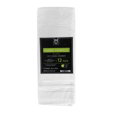 Member's Mark Commercial Hospitality Hand Towels, 12-Pack, White