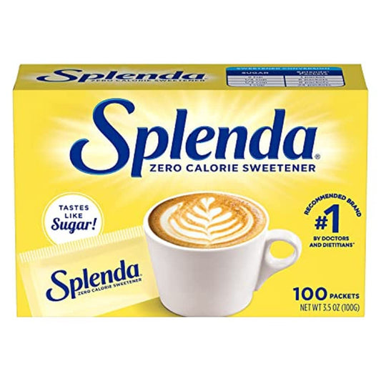 Splenda Zero Calorie Sweetener – 100 Count Packets 💛🍬