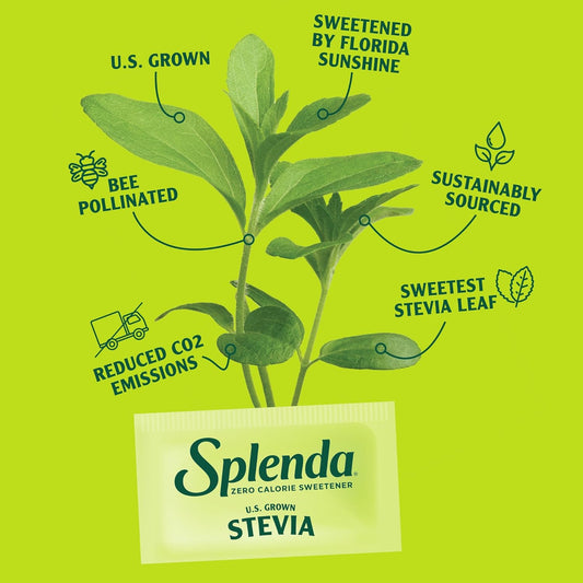 SPLENDA Stevia Zero Calorie Sweetener, Sugar Substitute Packets, 400 Count (Pack of 1)