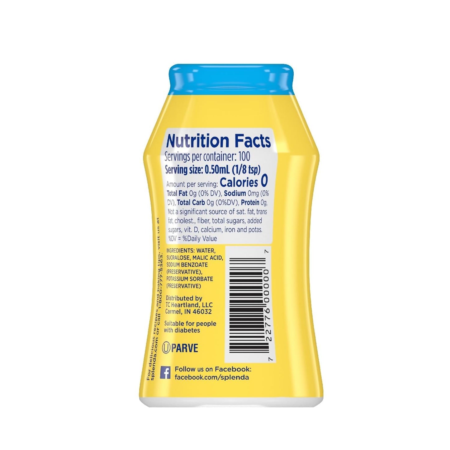 Splenda Zero Liquid Sweetener, 1.68 Fl Oz (Pack of 4)