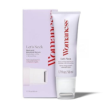 Womaness Let’s Neck Firming Serum 50 ml – Cooling Roller for Hydration, Firming & Smooth Neck Skin