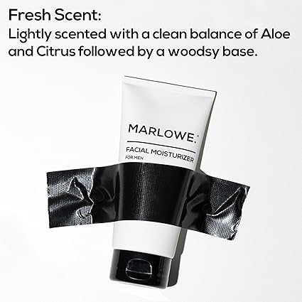 MARLOWE. No. 123 Facial Moisturizer 6 oz – Aloe Vera & Green Tea Hydrating Daily Lotion for Men & Women