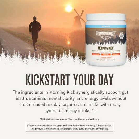 Morning Kick Greens Superfood Powder Supplement – Strawberry Lemonade Flavor by Chuck Norris 🌿🍓🍋