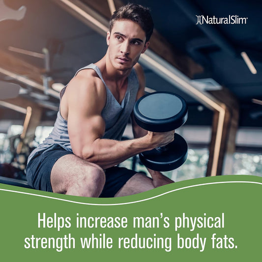 NaturalSlim Testosterone Booster for Men – 180 Capsules for Strength, Energy & Metabolism Support