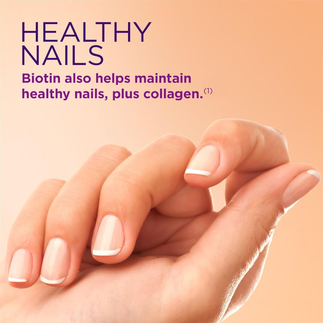 Nature's Bounty Optimal Solutions Hair, Skin & Nails Gummies – Biotin & Collagen, 2500 mcg, 80 Ct 🌿✨