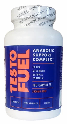 TestoFuel Testosterone Booster – D-Aspartic Acid, Zinc, Magnesium, Vitamin D – Energy, Strength & Stamina Support – 120 Capsules