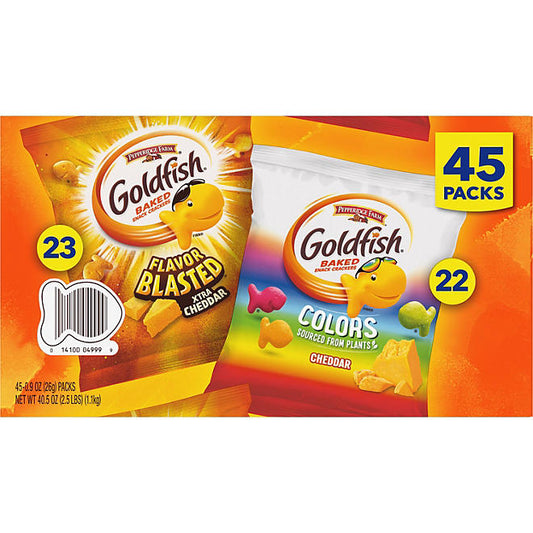 Pepperidge Farm Variety Pack Goldfish, 0.9 oz., 45 pk.