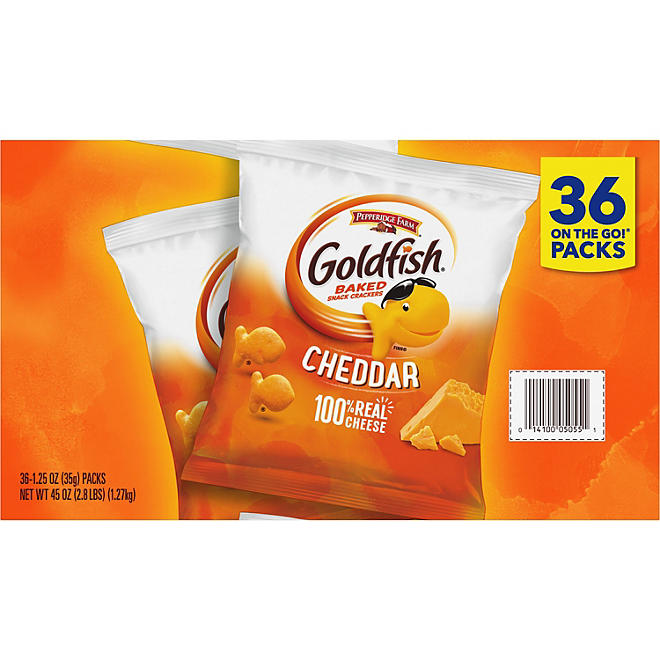 Pepperidge Farm Goldfish Cheddar Crackers, 1.25 oz., 36 pk.