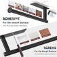 Product display with adhesive and screws for different surface conditions.