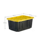 Member’s Mark 27‑Gallon Heavy‑Duty Black & Yellow Storage Tote – Stackable, Lockable with Snap-Tight Lid (20.6″D × 30.6″W × 14.3″H)