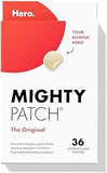 Mighty Patch Original Patch from Hero Cosmetics - #1 Hydrocolloid Acne Pimple Patches for Face, Shrinking Zits & Whiteheads in 1 Use, Nighttime Spot Pimple Stickers for Face, 36 Count