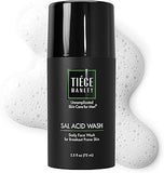 Tiege Hanley Salicylic Acid Cleanser for Men, Gentle Deep-Cleansing Face Wash for Acne-Prone Skin, Helps Remove Impurities & Control Oil, Refines Skin Texture & Pores, Men’s Skin Care, 2.5 FL Oz