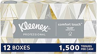 Bamboo Facial Tissues - 12 Boxes of Eco-Friendly, 3-Ply Hypoallergenic Tissues, 90 Sheets per Box, FSC Certified, Plastic-Free Packaging, Soft & Gentle for Home Use
