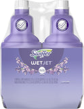 Swiffer WetJet Multi-Purpose Floor Cleaner Solution with Febreze Refill, Hardwood Floor Cleaner, Lavender Scent, 1.25 Liter -42.2 Fl Oz (Pack of 2)