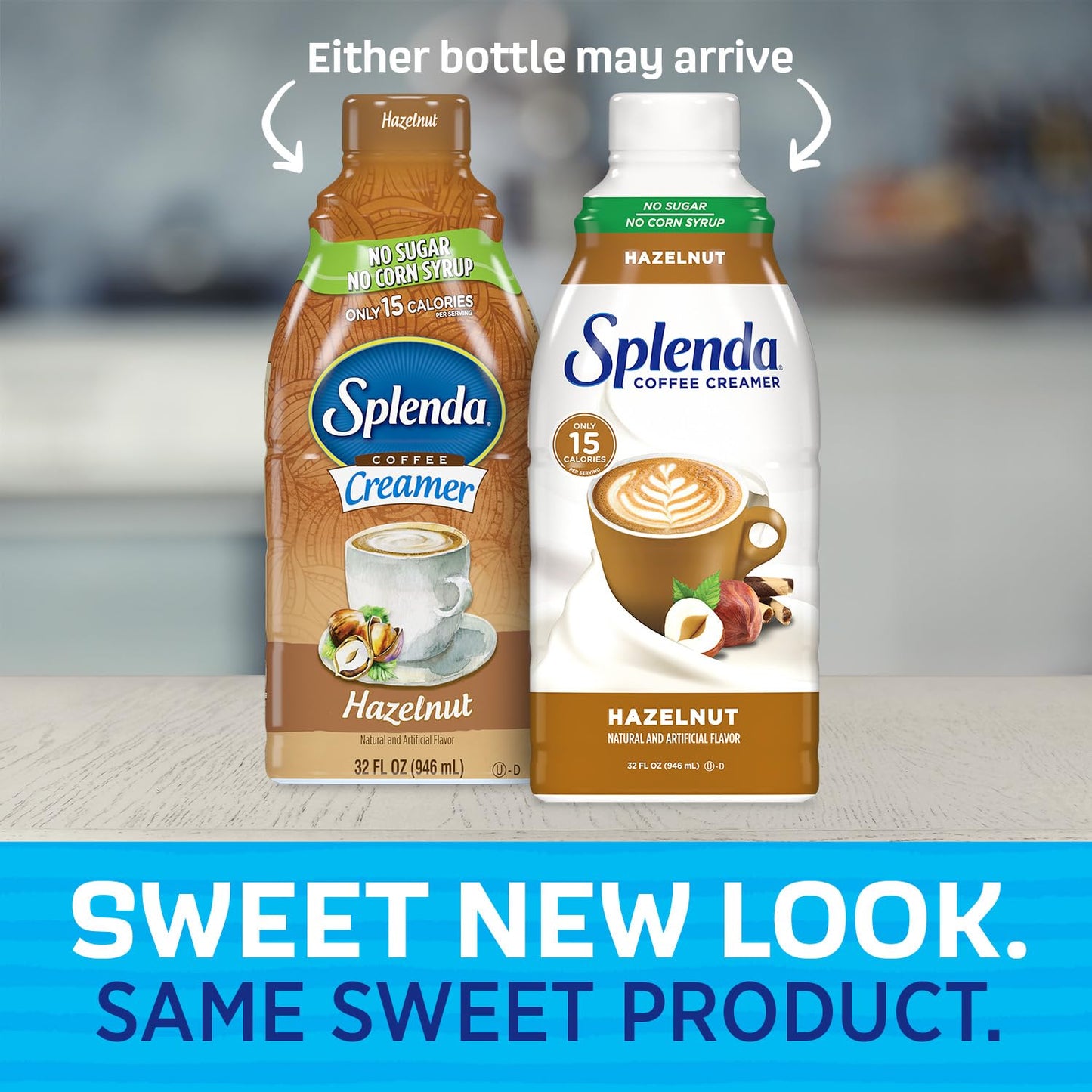 SPLENDA Sugar Free Hazelnut Coffee Creamer, 32 Fl Oz.