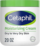 Cetaphil Face & Body Moisturizer, Hydrating Moisturizing Cream for Dry to Very Dry, Sensitive Skin, NEW 20 oz, Fragrance Free, Non-Comedogenic, Non-Greasy (Packaging May Vary)