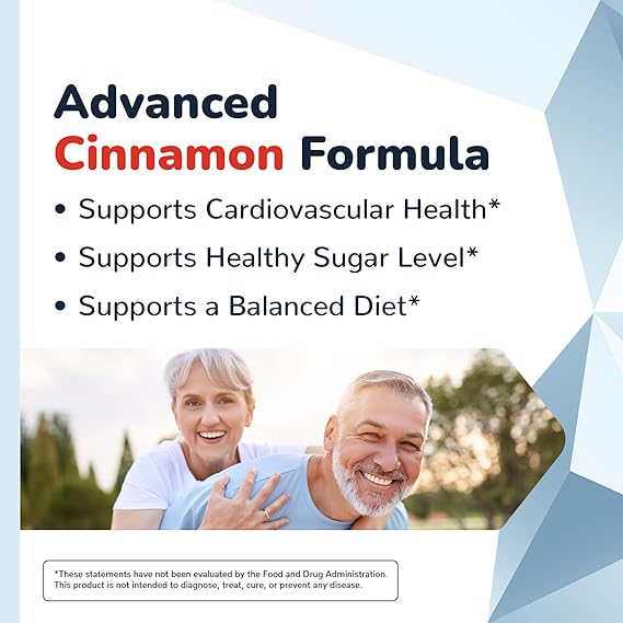 CinnaChroma Cinnamon Supplement – 30 Capsules – 10:1 Extract with Chromium, Vanadium, Selenium, Vitamin D3 & K2 – Natural Blood Sugar Support & Sugar Blocker – 1 Month Supply