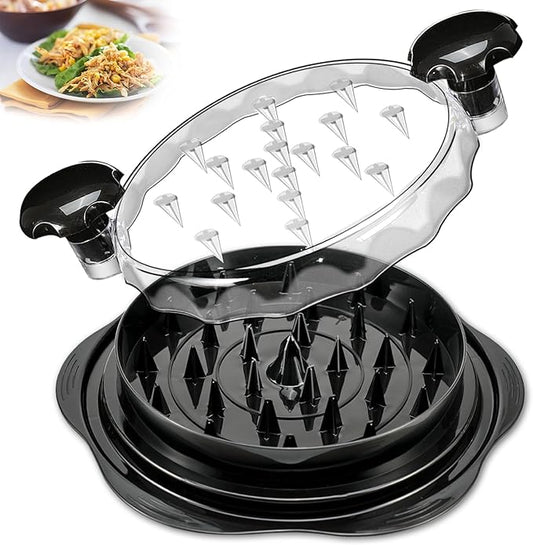 Chicken Shredder Tool Twist – Manual Chicken Breast Grinder Machine for Meat, Vegetables & Pet Food (Elegant Black, BPA‑Free, Dishwasher Safe)