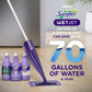 Swiffer WetJet Multi-Purpose Floor Cleaner Solution with Febreze Refill, Hardwood Floor Cleaner, Lavender Scent, 1.25 Liter -42.2 Fl Oz (Pack of 2)