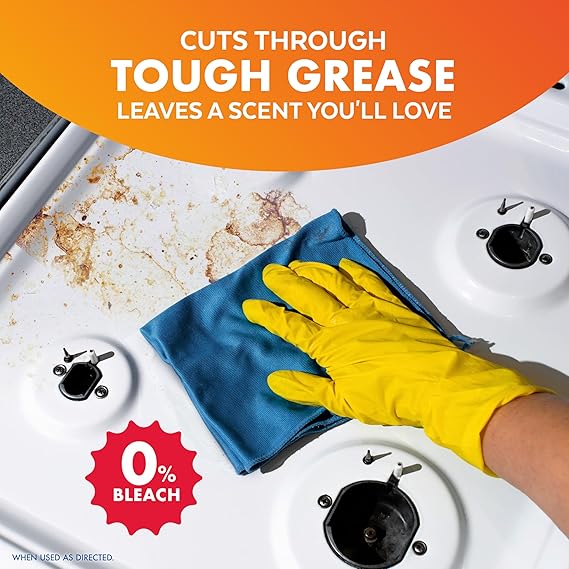 Lysol All Purpose Cleaner Spray – Mango & Hibiscus Scent, 32 fl oz, Disinfects & Degreases Without Bleach