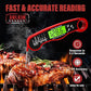 AWLKIM® Digital Meat Thermometer – Instant Read Waterproof Food Thermometer with Backlight & Hold Function, Red