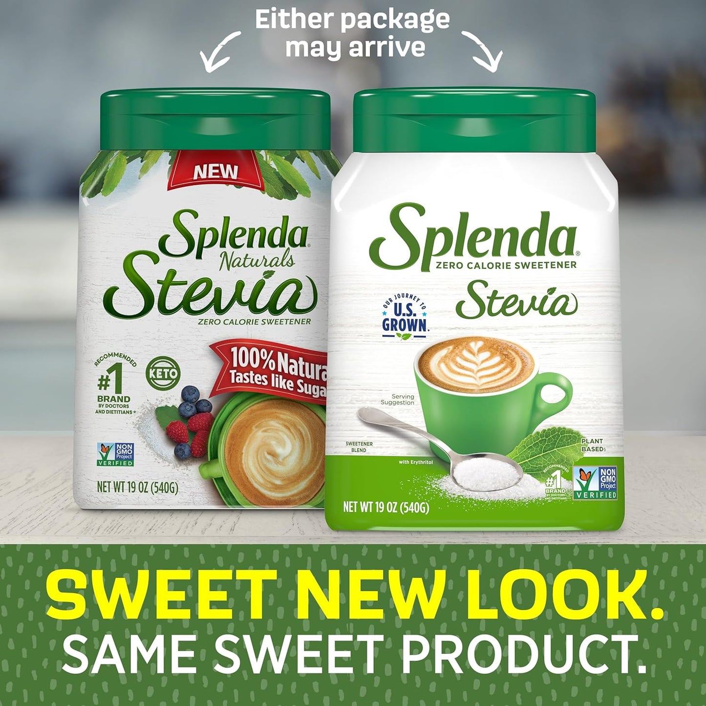 Splenda Stevia Zero Calorie Sweetener – Granulated Powder (19 oz Jar) 💚🍃