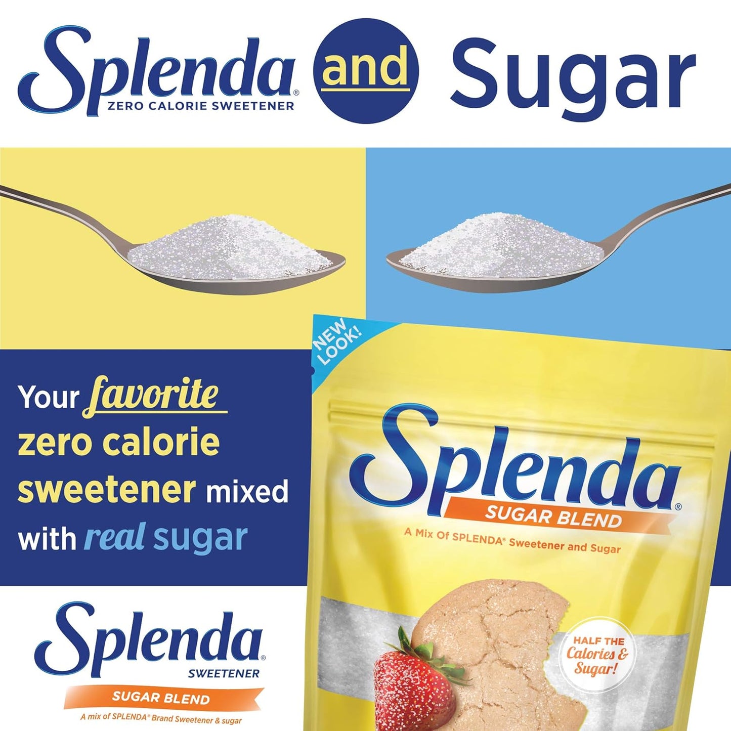 Splenda Sugar Blend – Low-Calorie Sweetener for Baking (32 oz Resealable Bag) 🍪🎂