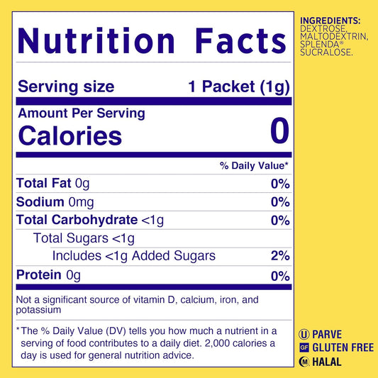 Splenda No-Calorie Sweetener – 1200 Count (2.65 lbs) 💛🍬