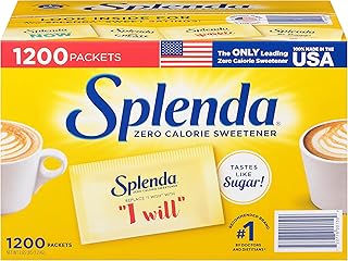 Splenda No-Calorie Sweetener – 1200 Count (2.65 lbs) 💛🍬