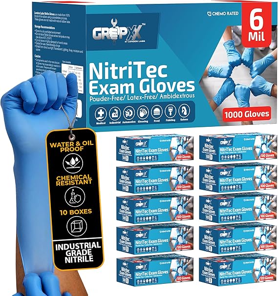 TitanFlex 6 Mil Heavy-Duty Nitrile Gloves