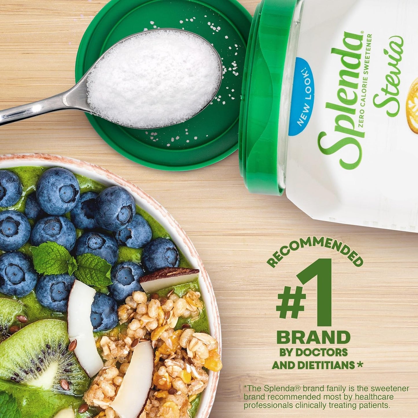 Splenda Stevia Zero Calorie Sweetener – Granulated Powder (19 oz Jar) 💚🍃