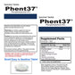 Phent37 60‑Tablet Fat Burner – Premium Phenylethylamine HCl Metabolism & Appetite Control Supplement