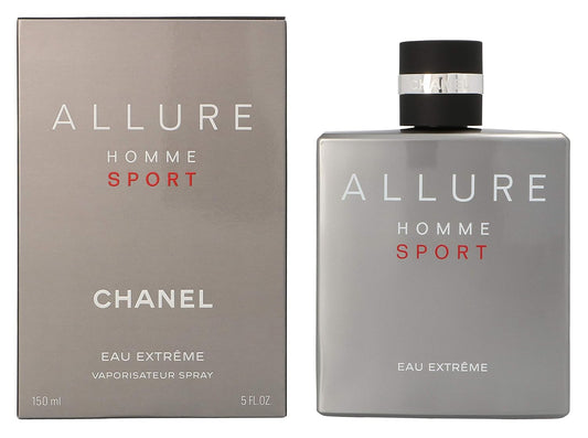 Chanel Allure Homme Sport Eau Extrême EDP 3.4 oz – Fresh Woody Aromatic with Tonka & Mint