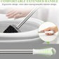 Compact Toilet Brush & Holder – Space-Saving Bathroom Cleaning Tool with Stainless Steel Handle, Drip-Proof Storage & Deep Cleaning Nylon Bristles (White & Grey)