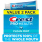 Crest Pro‑Health Clean Mint Toothpaste – 4.3 oz Twin Pack – Stannous Fluoride for Whole‑Mouth Protection
