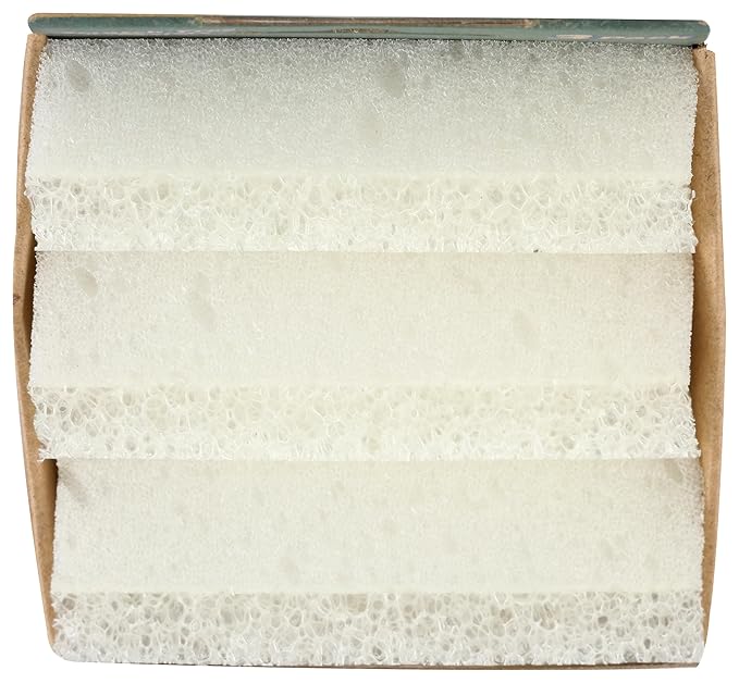 Scrub Daddy Dye-Free Sponge Daddy – 3 Count Dual-Sided Scrubber and Sponge, Scratch-Free, Dye-Free Cleaning Sponges for Kitchen & Household Use