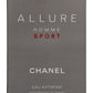 Chanel Allure Homme Sport Eau Extrême EDP 3.4 oz – Fresh Woody Aromatic with Tonka & Mint