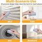 Cleaning tool with multiple uses on blinds, table, sink, and baseboard.